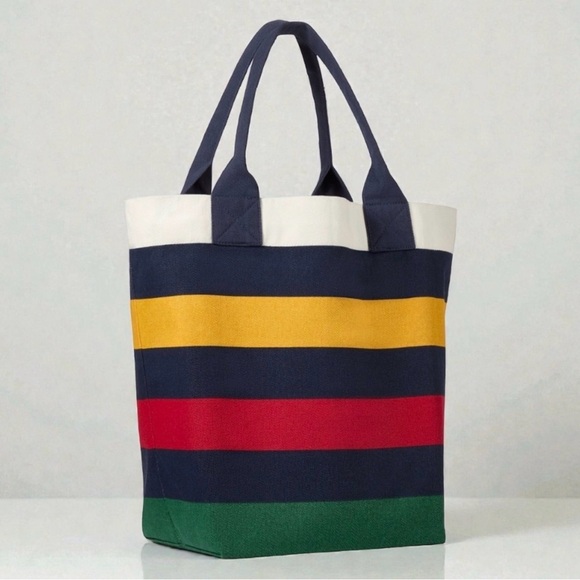 Ripe Handbags - Hudson's Bay Stripes 10-in Navy Blue Everyday
Tote Bag
